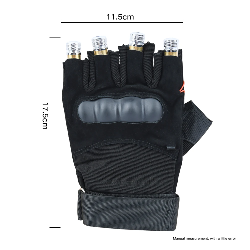 Comprar Guantes láser rojo verde púrpura guantes de escenario de baile luz de la palma del láser para DJ Club fiesta barras Luz de dedo de escenario accesorios personales