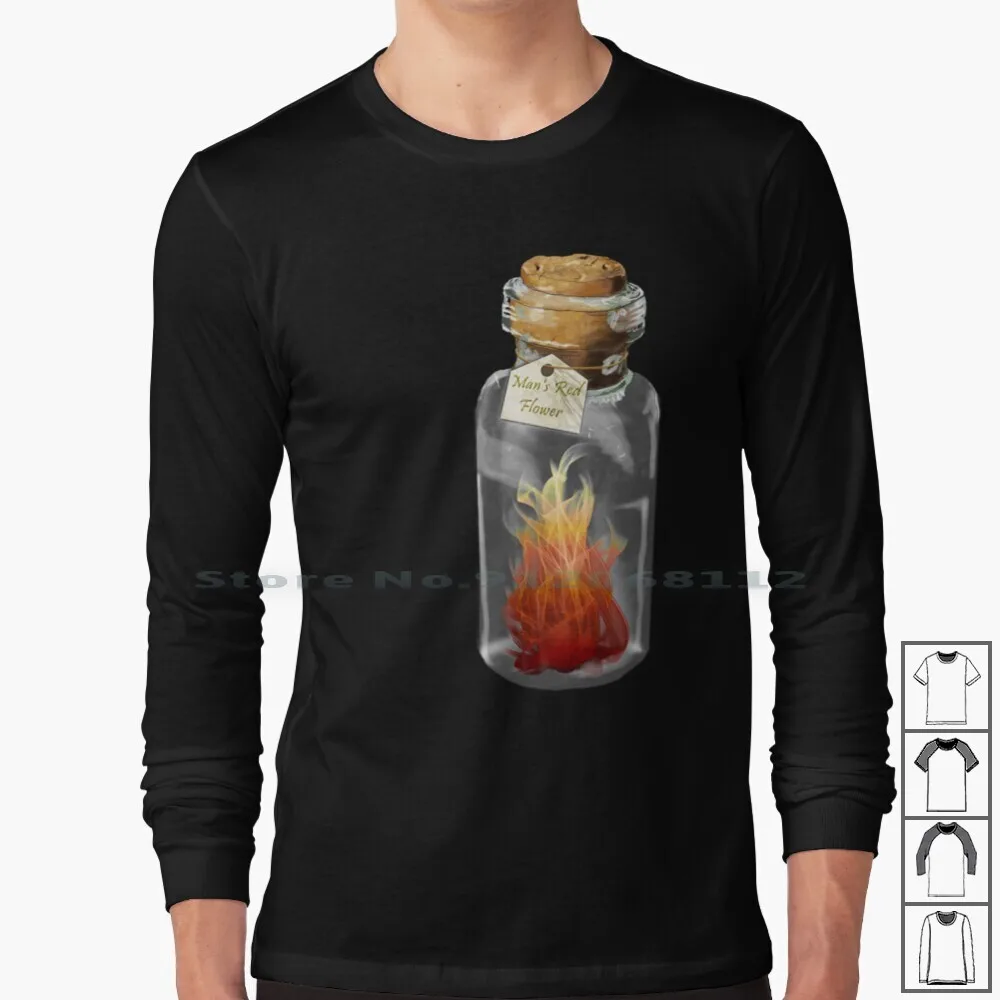 Maglietta A Maniche Lunghe Fuoco Rosso Da Uomo Jungle Book Rudyard Fan Ispirato Monkey Fire Man S Red Fire Man S Red Flower Human India