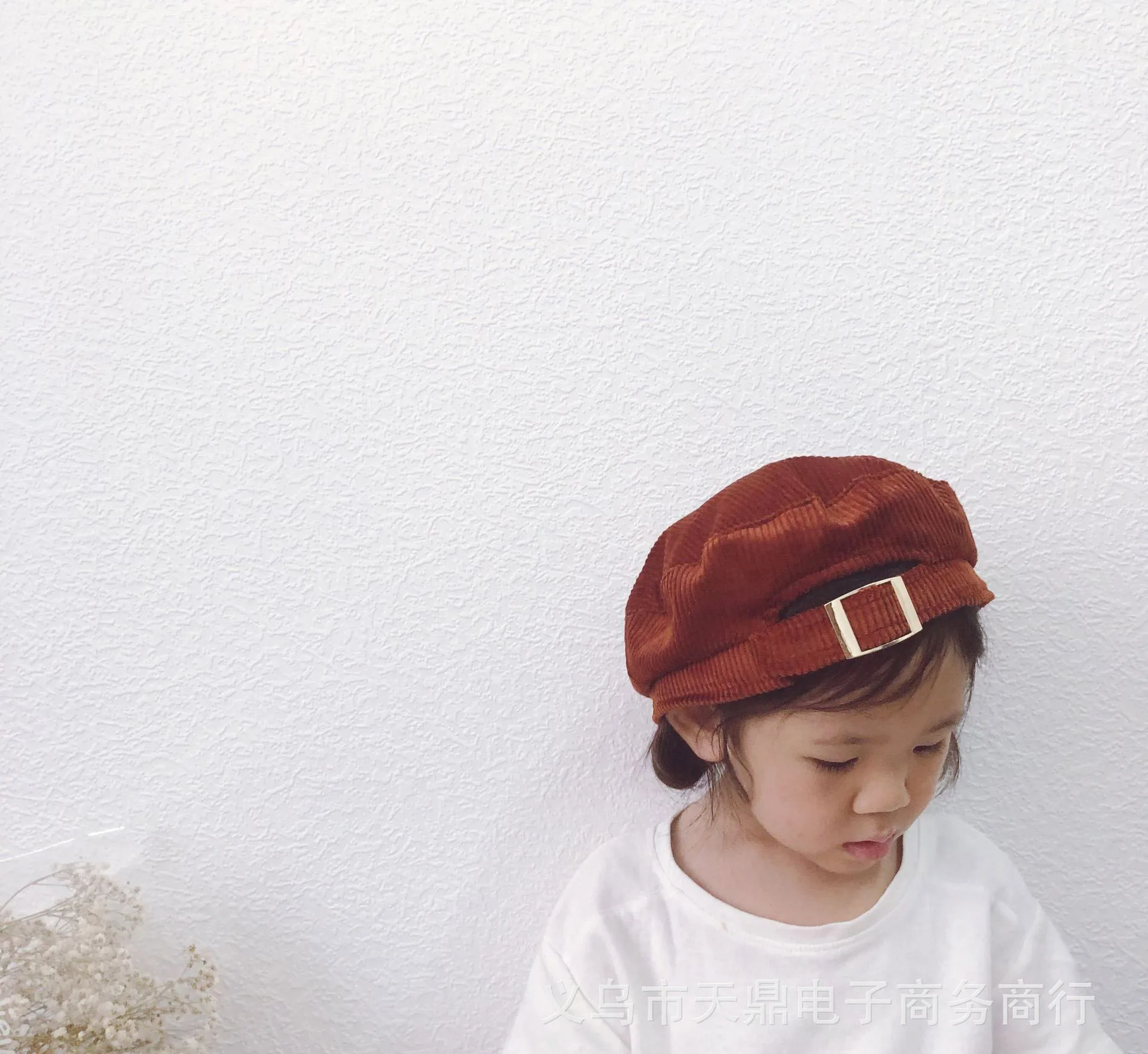 Новый модный однотонный теплый хлопковый зимний детский берет для девочек