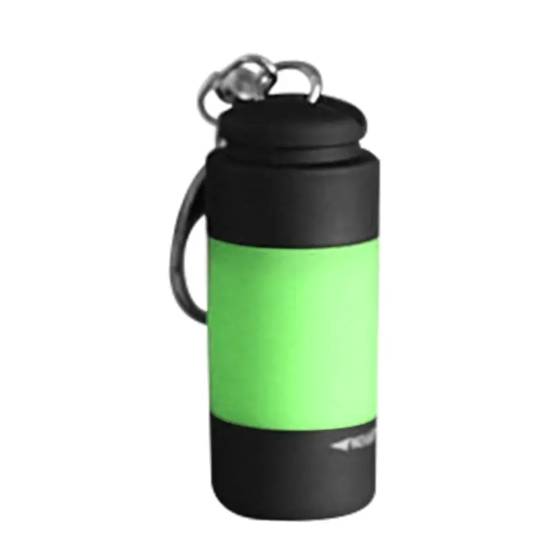 Green LED Mini Flashlight USB Charging Key Light Glare Rechargeable Waterproof Lamp Pocket Keychain Torch Gift - Цвет: Green