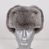 New Men Russian Winter Real Rabbit Fur Bomber Hat Super Warm 100% Natural Rabbit Fur Hats Male Full Pelt Genuine Rabbit Fur Cap ► Photo 2/6
