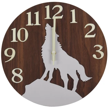 

Wall Clock Night Light Function,12-Inch Silent Non-Ticking Quartz Decorative Battery Operated For Indoor Office/Home/Kitchen/Bed