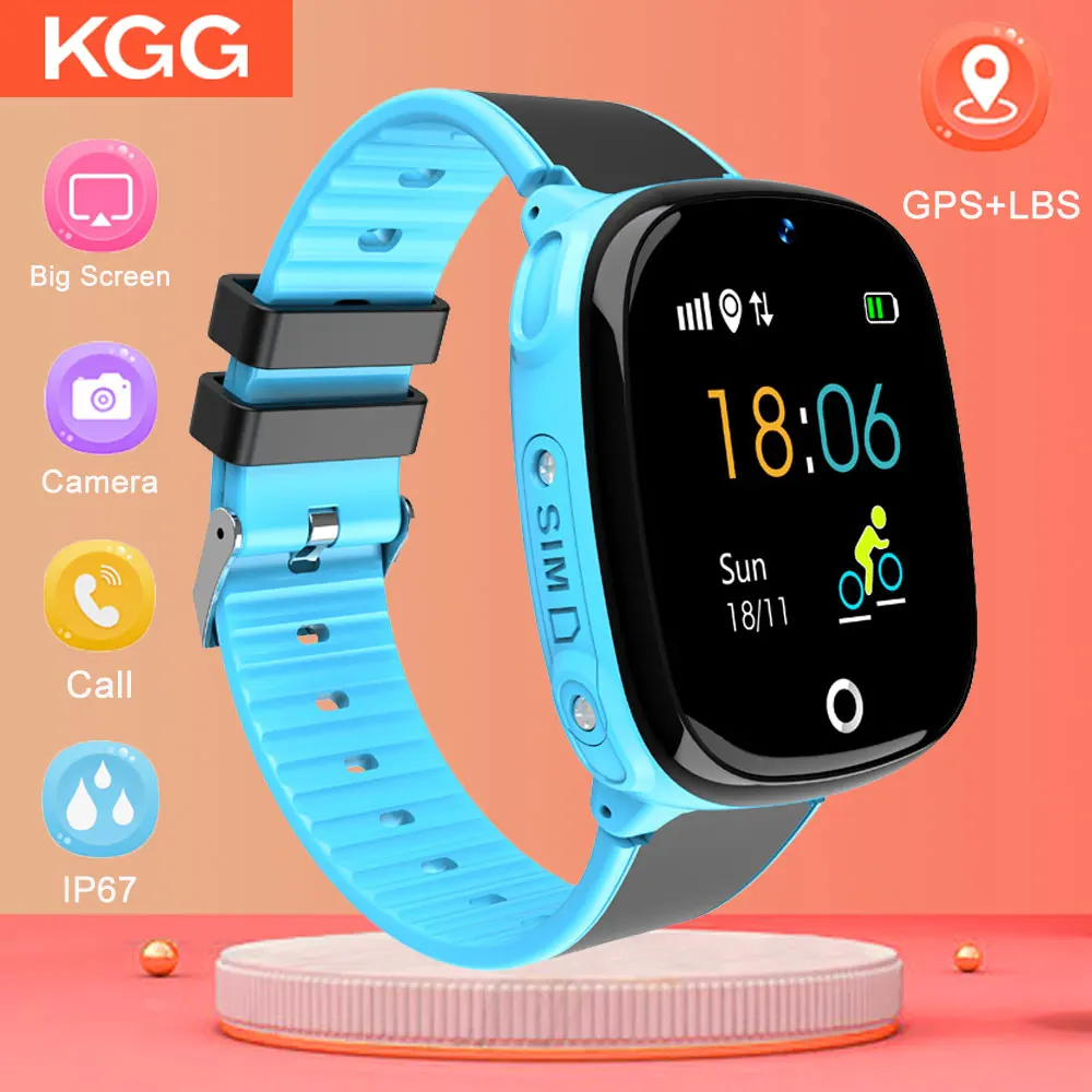 

IP67 Waterproof Smart Watch Kids Android Tracking Security SOS Call Smart Watch GPS with Camera for Baby Smartwatch