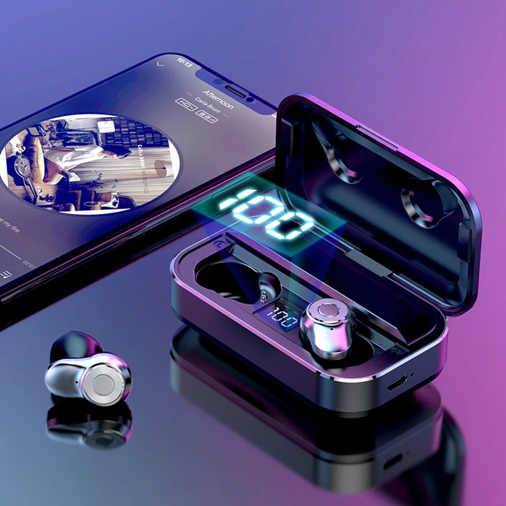 Новые A6 беспроводные наушники Bluetooth 5,0 TWS гарнитура HIFI мини-наушники-вкладыши спортивные наушники водонепроницаемые Поддержка iOS/Android телефонов