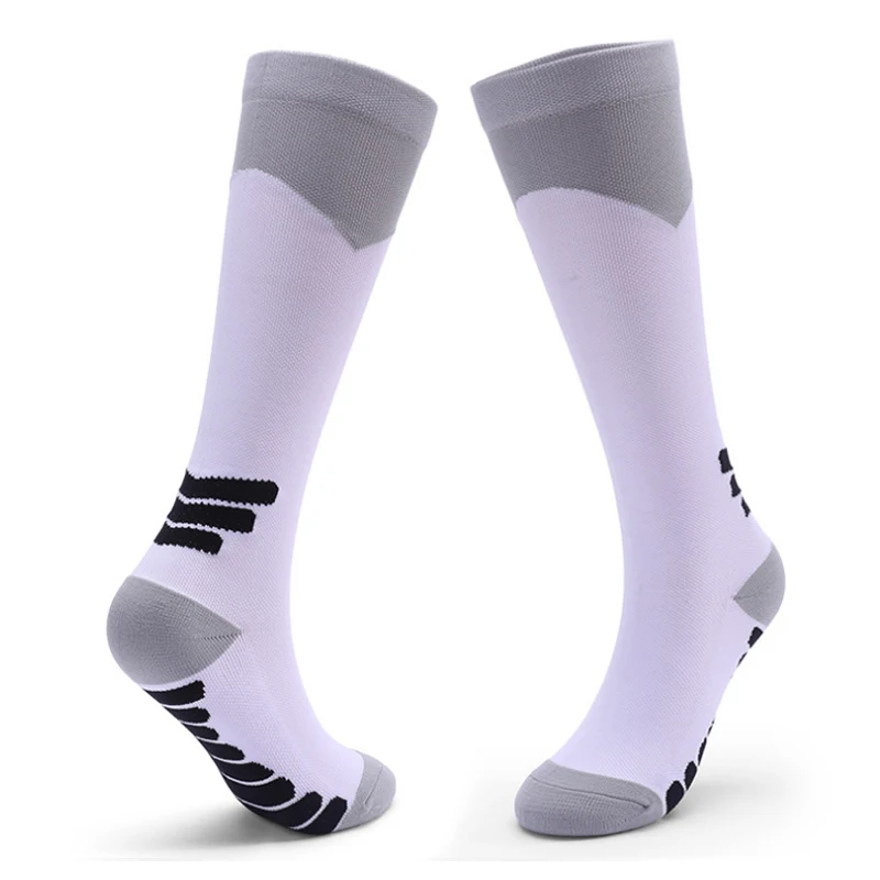 Мужские футбольные носки, чулок, градуированная поддержка спортивные противоскользящие и дезодорирующие эластичные повседневные носки спортивные носки