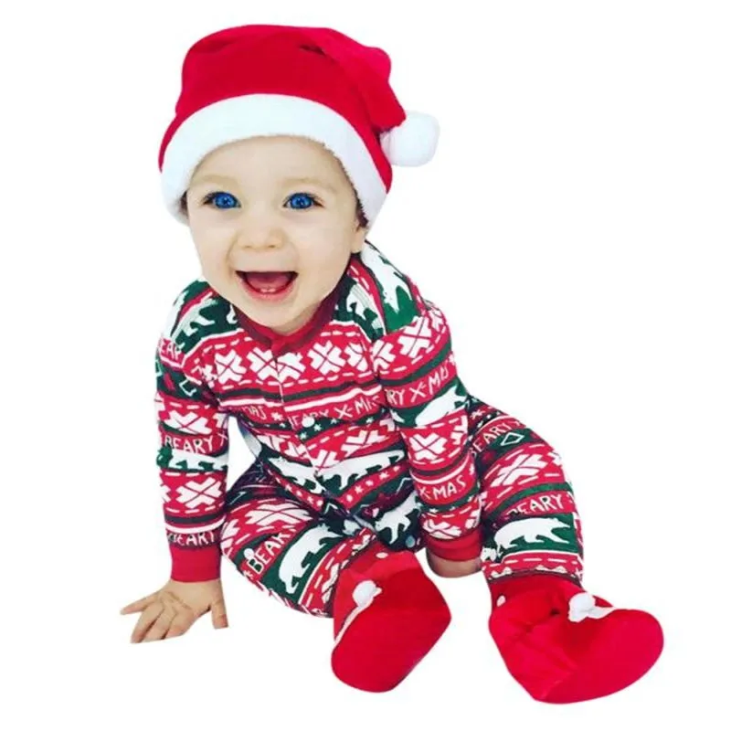 Рождественский зимний костюм; комбинезон для новорожденных; одежда для маленьких девочек с рисунком медведя; Детский комбинезон; Kombinezon Zimowy Dziecko Tutine Neonato