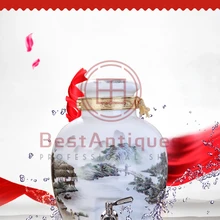 Цзиндэчжэнь керамика ремесло поставки китайский стиль Winemaker глазури цвет бутылки вина с кран лучшие ручной работы счастливое настроение 24