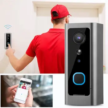 

1080P PIR Doorbell HD WIFI Wireless Video Door Phone Doorbell Intercom Camera Monitor Home Security System
