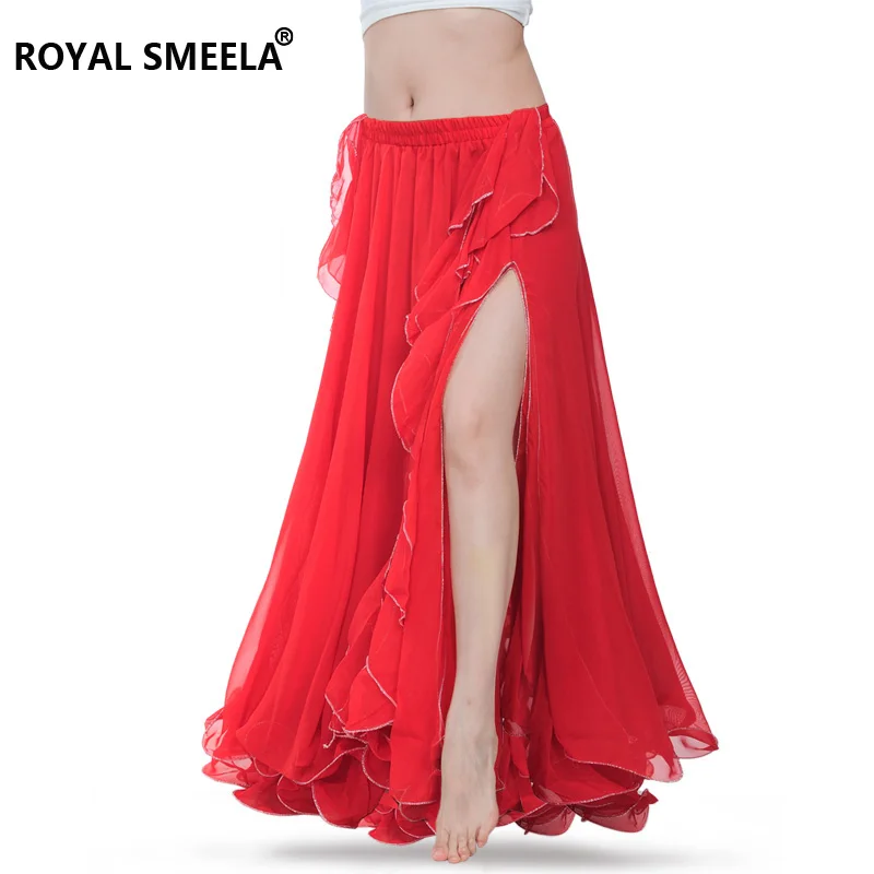 Sexy Red Belly Dance Skirt For Women Chiffon Skirt Belly Dancing