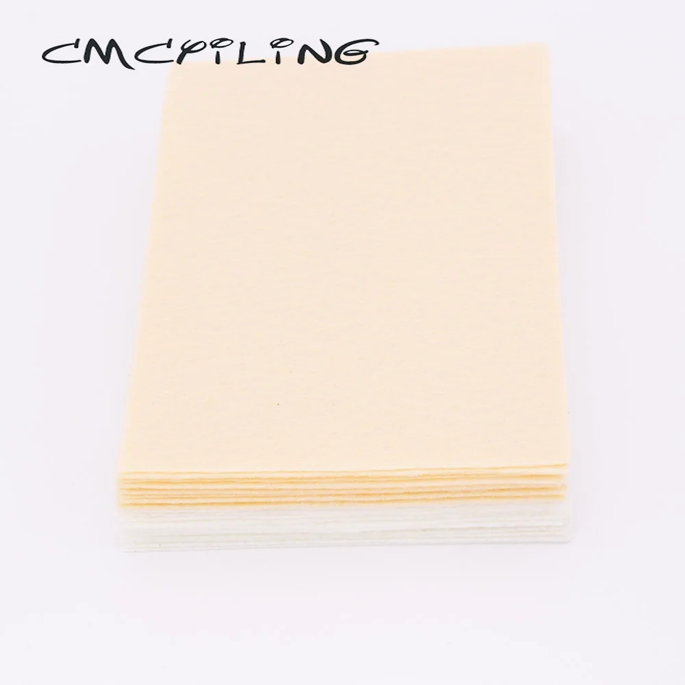 Skin Color Beige Felt Fabric 1 MM Thickness Polyester Cloth For DIY Sewing Crafts Scrapbook, Non-Woven Sheet 40 Pcs/Lot 10*15cm