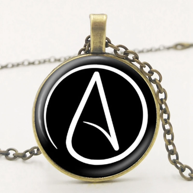 Лидер продаж! Модное уникальное двухстильное ожерелье в виде знака атеиста с