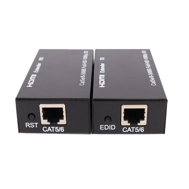 Hdmi-удлинитель Протокола по Cat5e Cat 6 Ethernet IP TCP сигнала HDMI к LAN конвертер 1080p 3D приемник передатчика HDMI TX RX 60 м