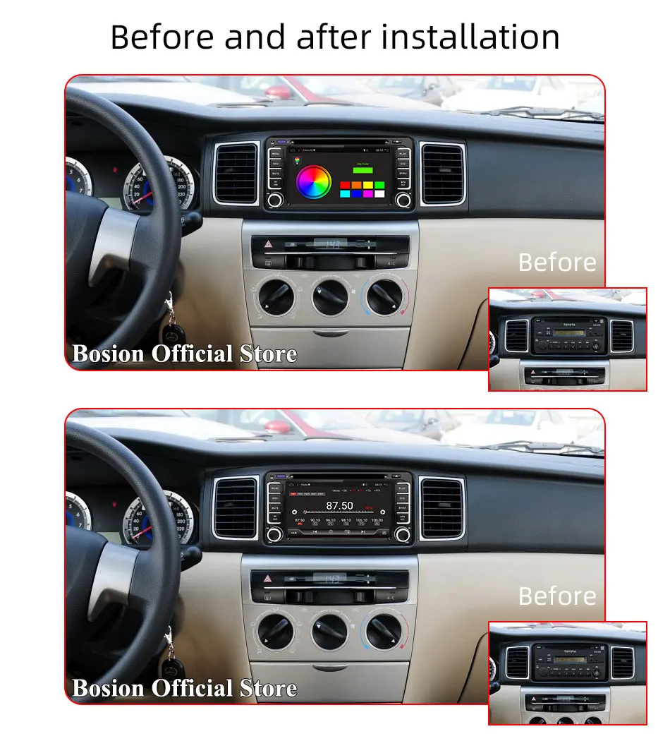Android 9,0 4 ядра cpu 2 DIN универсальный радио автомобильный DVD gps стерео для Toyota Corolla Camry Prado RAV4 Hilux VIOS