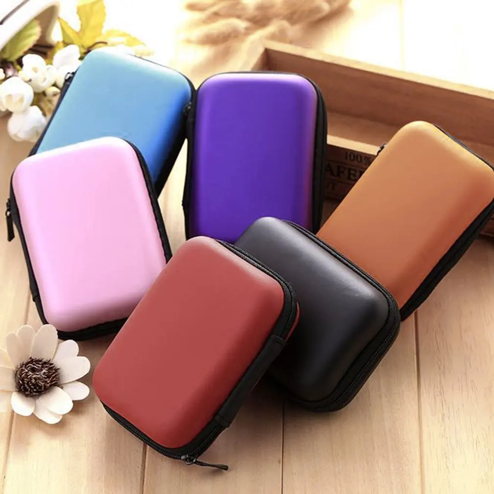 

New Hard Hold Case Carrying Storage Pouch Case Bag Box for Earphone Storage Carrying Hard Earphone Bag For Earphone Headphone
