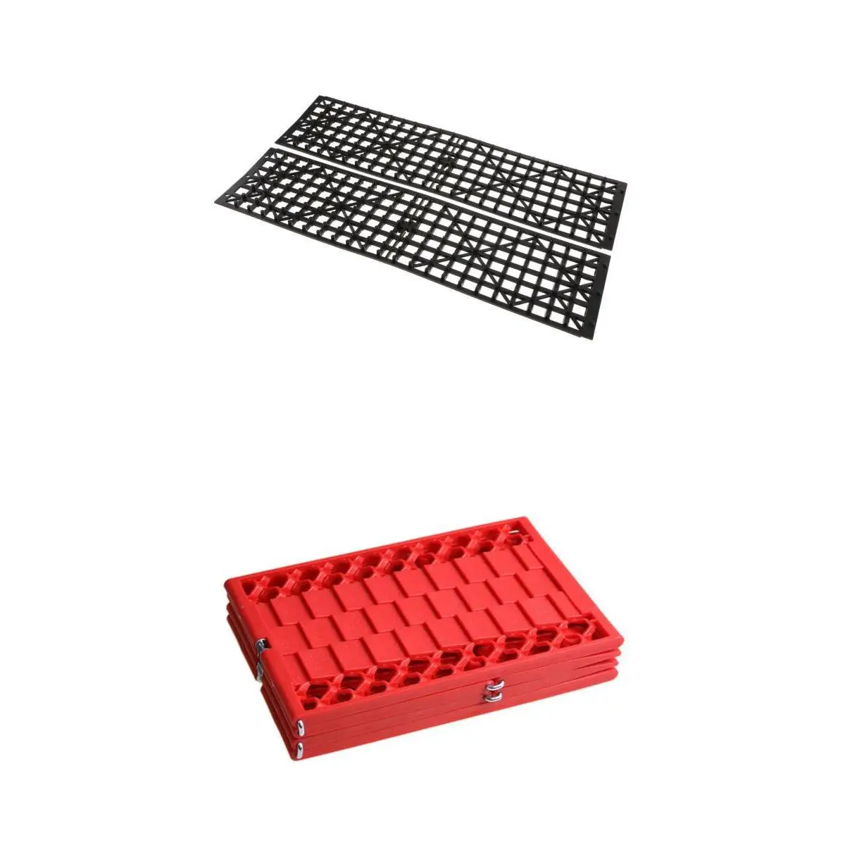 Pack of 4pcs Emergency Tire Traction Mats Car Antiskid Pads Sand Mud Snow Track Tire Ladder