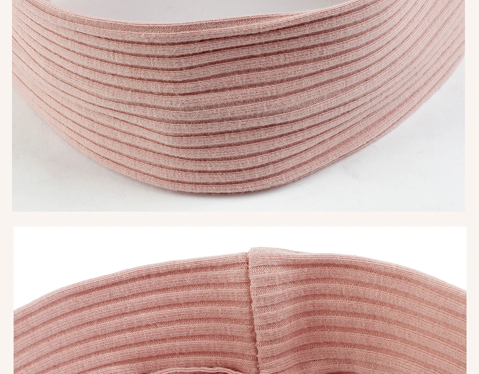 Baby Mädchen Brief Wolken muster gerippte Stirnbänder Kinder Junge solide weiche Stretch Kopf bedeckung Turban Kinder Haar bänder Zubehör – Detail 11