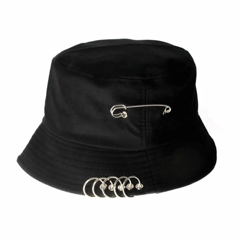 

Brooch Ring Harajuku Bucket Hat Men Women Unisex K Pop Bob Outdoor Beach Sun Hat Fashion Panama Stylish Fishing Fisherman Cap