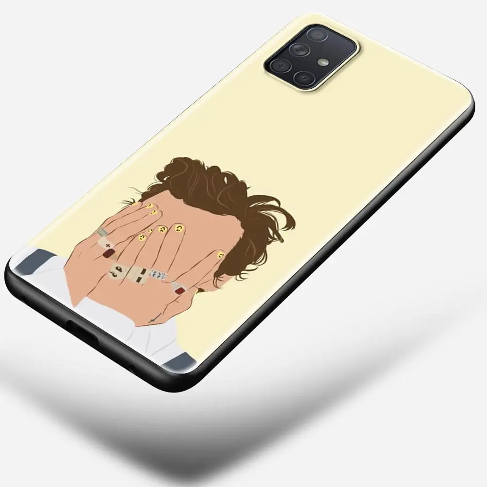 Phone Case for Samsung Galaxy A51 A71 5G A50 A70 A11 A21s A31 A41 A42 A91 A01 TPU Soft Black Cover Harry style art Phone Case for Samsung Galaxy A51 A71 5G A50 A70 A11 A21s A31 A41 A42 A91 A01 TPU Soft Black Cover Harry style art