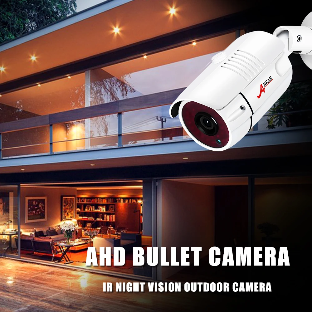 ANRAN AHD аналоговая инфракрасная камера наблюдения высокой четкости 1080P AHD CCTV камера безопасности наружная цилиндрическая камера s