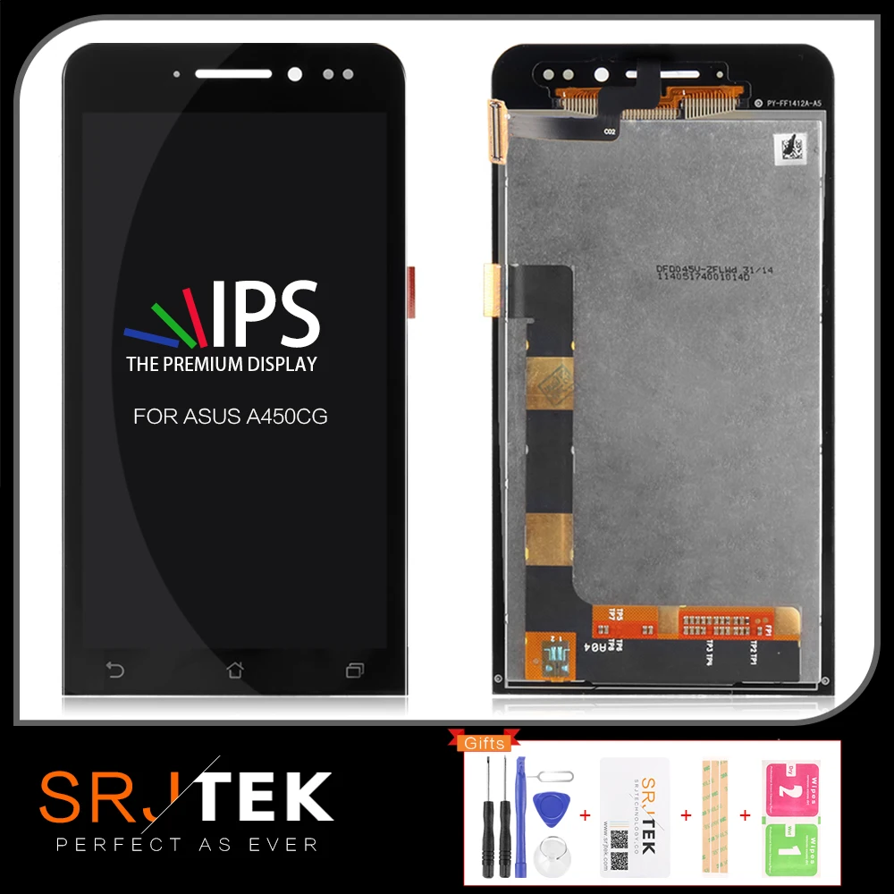 

For ASUS Zenfone 4 A450CG 4.5 inch SmartphoneLCD Display Touch Screen Panel Digitizer Assembly Frame Bezel