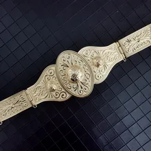  retro style Somali women's robe wedding belt Women's dance belt African women's fashion metal belt length adjustable 