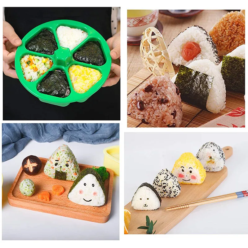 Moule à boules de riz triangulaire pour onigiri, machine à bento,  accessoires de cuisine - AliExpress