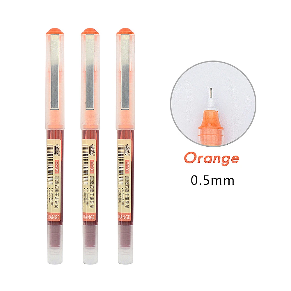 Creative 7 Colors Gel Pens Little White Dot RP01 Writing Point 0.5mm For School Office Accessories Exam Supplies Stationery | Канцтовары