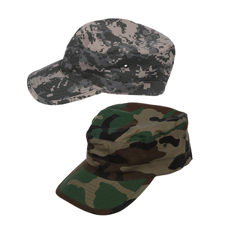 2pcs Army Urban Sun Visor Cap Mens Lady Hat Camo Camouflage Jungle Baseball- ACU Camo& Woodland Camo