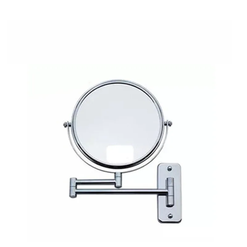 8 inch Metal bathroom vanity mirror 3X zoom double sided wall mounted
