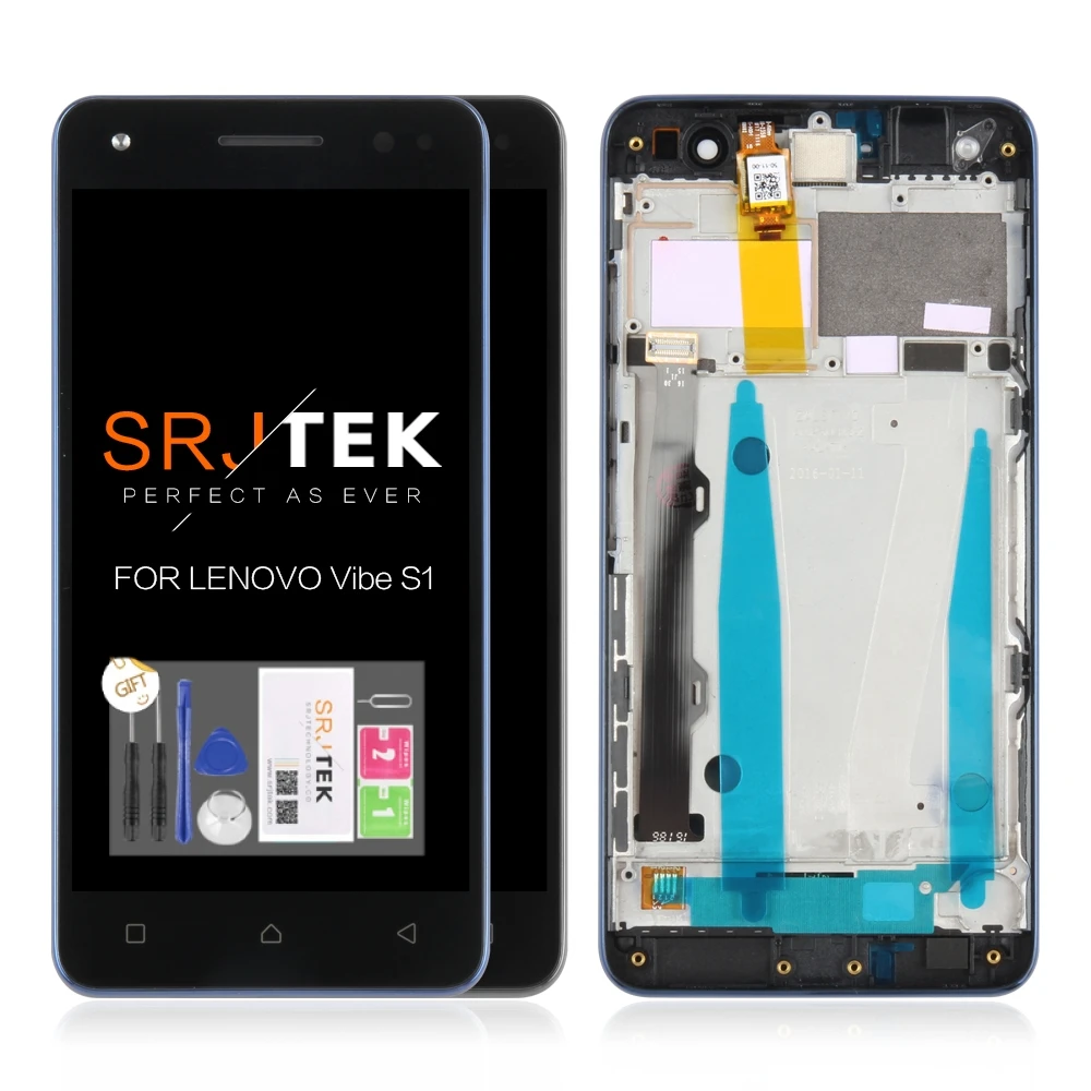 

Original 5.0'' 1920x1080 IPS Display For Lenovo Vibe S1 LITE LCD Touch Screen S1LA40 Digitizer Replacement Parts