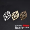 LKERAN 100Pcs fashion Simple Leaves Filigree Metal Crafts Jewelry DIY Accessories Pendant Costume decoration ► Photo 2/6