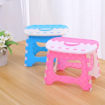

Bathroom small bench for children and adults outdoor portable folding stool plastic folding stool thickened