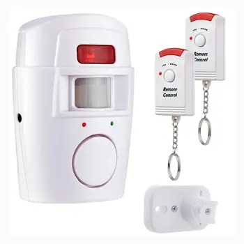 

PIR Motion Sensor Alarm Wireless Home Garage Caravan 2 Remote Controls Security PIR Motion Detectors for Home CaravansHot