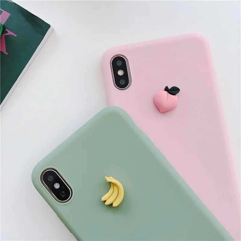 Матовый 3D милый чехол с фруктовым принтом для Huawei y9 y7 y6 y5 prime pro карамельный цвет Забавный Мягкий ТПУ задний Чехол fundas capa coque