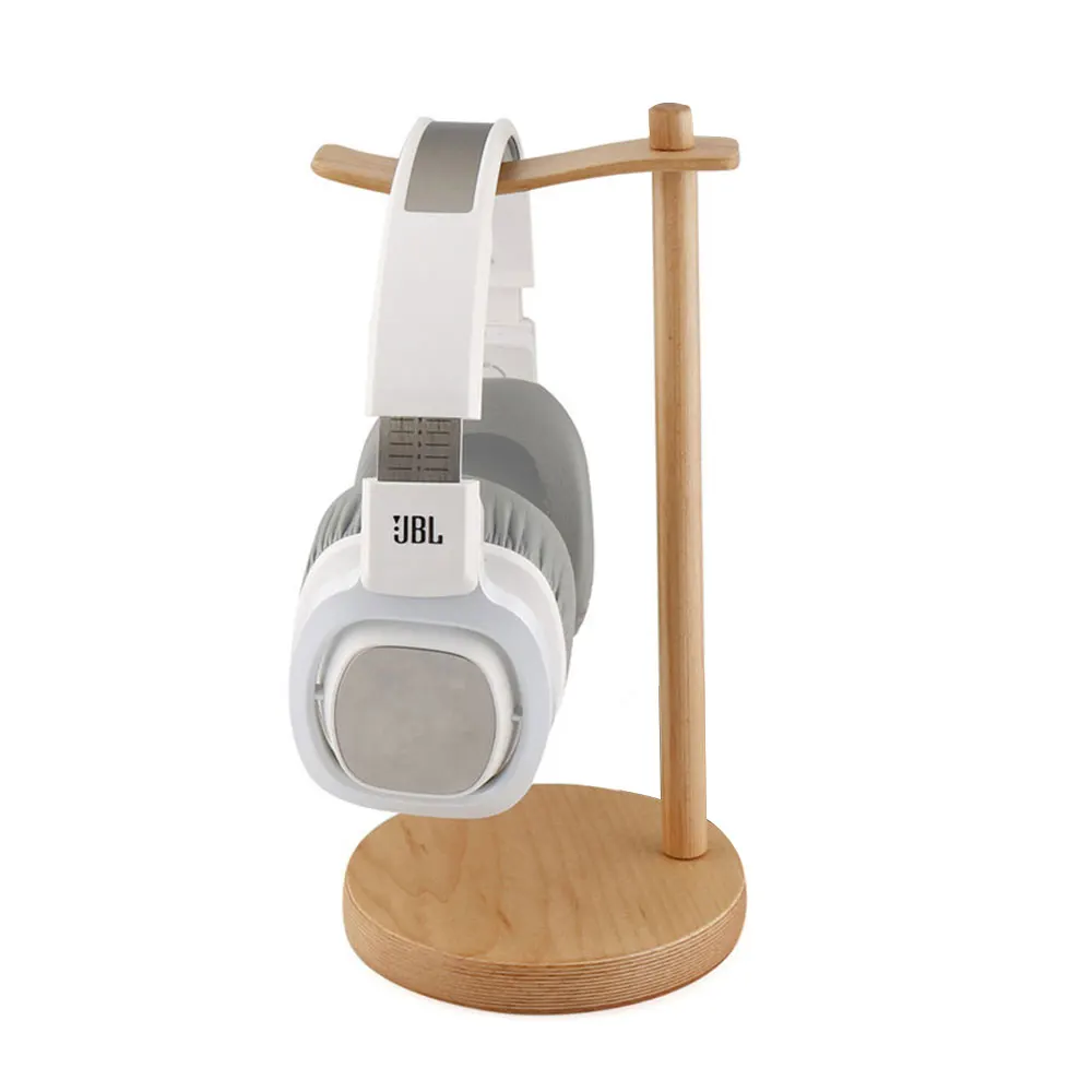 Portable Headphone Holder Wooden Useful Support Stand Headset Show Shelf Universal Headphones Device Accessories