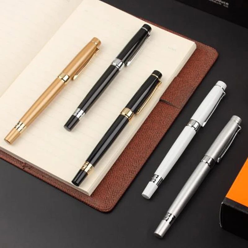 Picasso 917 Pimio Emotion of Rome High Grade Fountain Pen Black White Silver With Gold & Silver Clip Business Office & School