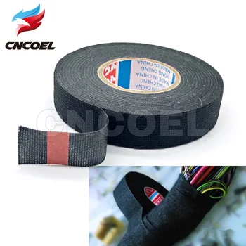 

New 19mmx15m Heat-resistant Wiring Harness Tape Looms Wiring Harness Cloth Fabric Tape Adhesive Cable Protection