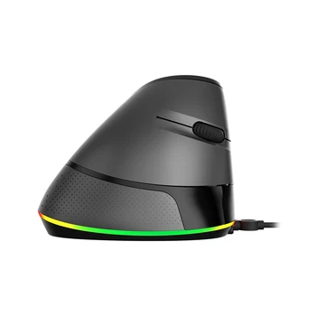 

Ajazz AJ307 Vertical Mouse 4800DPI Adjustable USB Wired 7 keys Esport Gaming Mouse RGB Backlit Ergonomic and Side Rocker Design