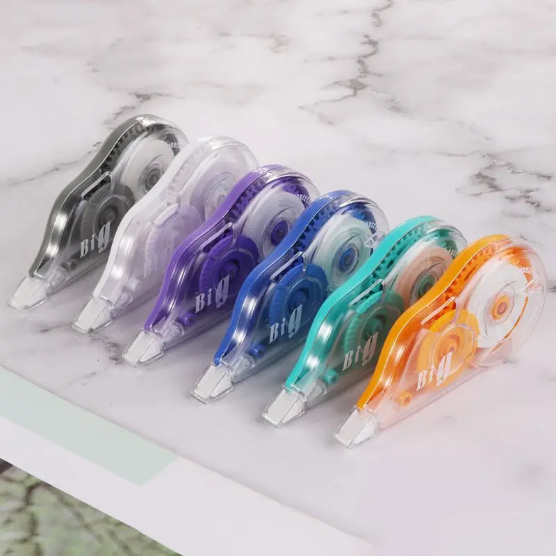 

6pcs/set Practical Correction Tape Roller 12m Long Large Capacity White Sticker Study Stationery School Supplies Office Tool