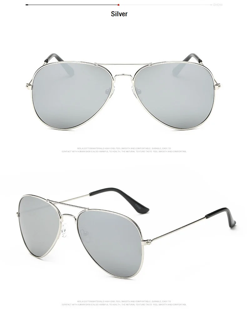 2020 Pilot Aviation Sunglasses MenShades Retro Classic Silver Sun Glasses Female Male Luxury Brand Designer Lunette
