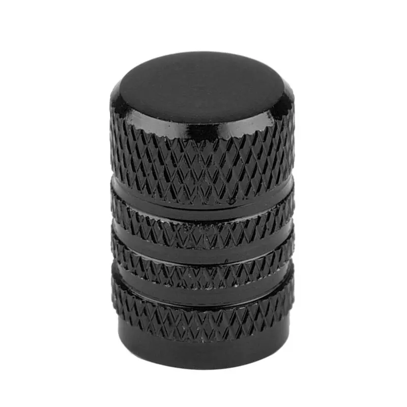 DSYCAR, 20 шт./лот, колпачки для клапанов, предотвращают коррозию, автомобильные колпачки от пыли, универсальные алюминиевые и пластиковые колпачки для шин, колпачки для клапанов - Цвет: Black