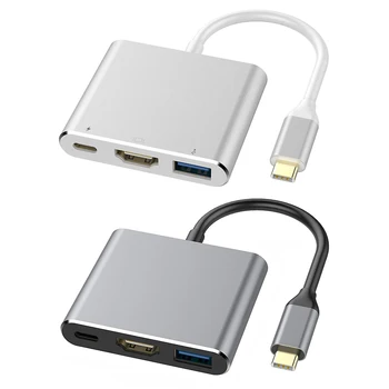 

USB 3.0 Type-C PD Charging 4K HDMI Adapter Classic Colors Simple Enduring Portable 3 in 1 USB 3.1 HUB Converter New Arrival