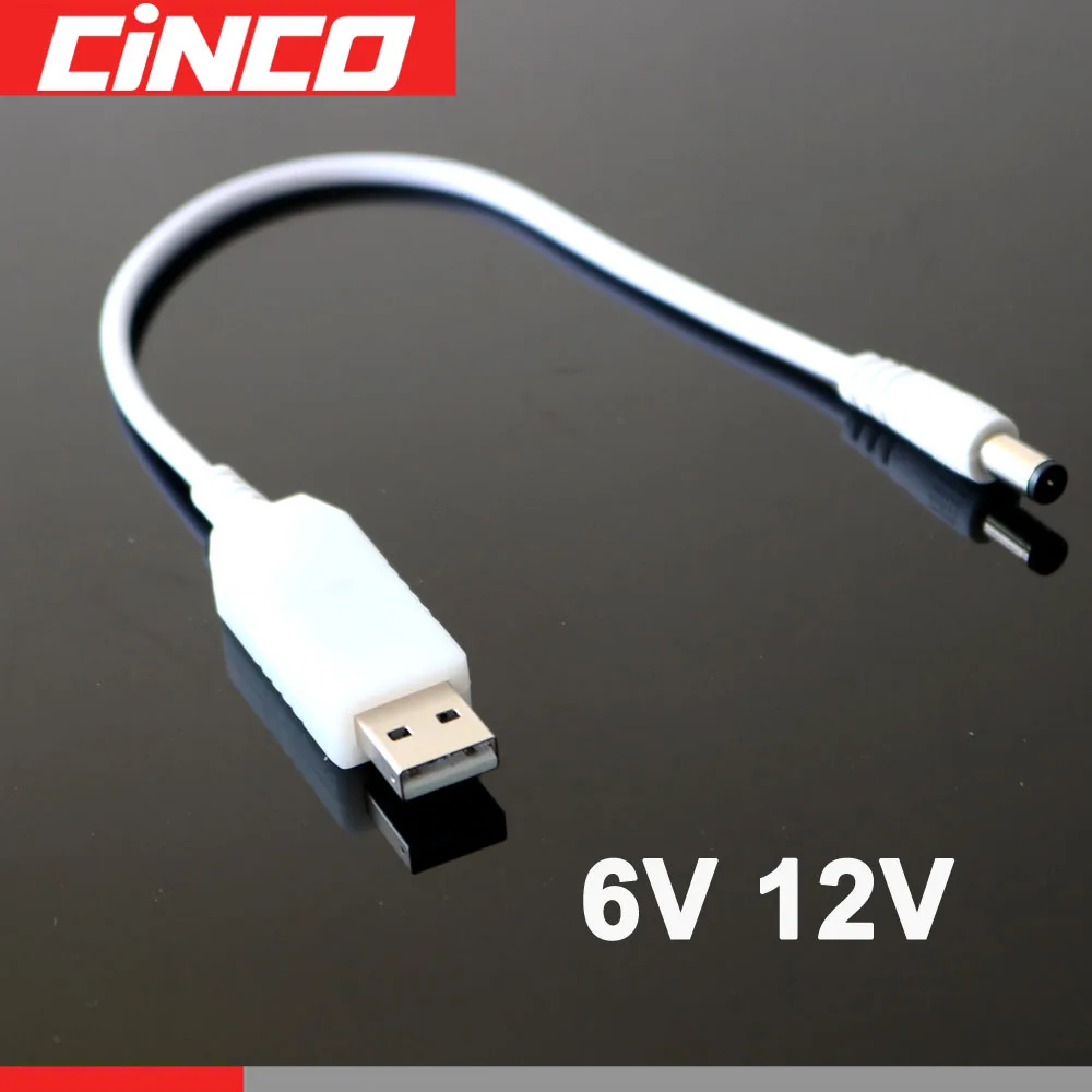 DC 5V to 6V 12V источник питания повышающий Линейный модуль USB-разъем конвертер адаптер