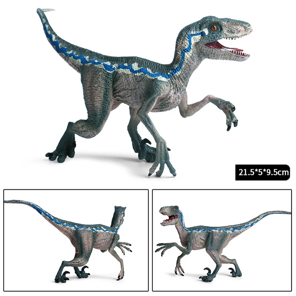 Реалистичная Фигурка динозавра Велоцираптора, модели животных, коллекционный Набор фигурок из пластика, детские развивающие игрушки
