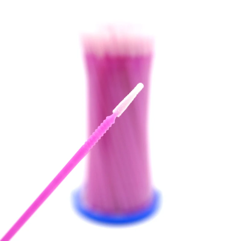 Disposable Microbrushes 100pcs Eyelash Extension Makeup Cotton Swab Mascara Applicator Individual Eyelashes Removing Tools