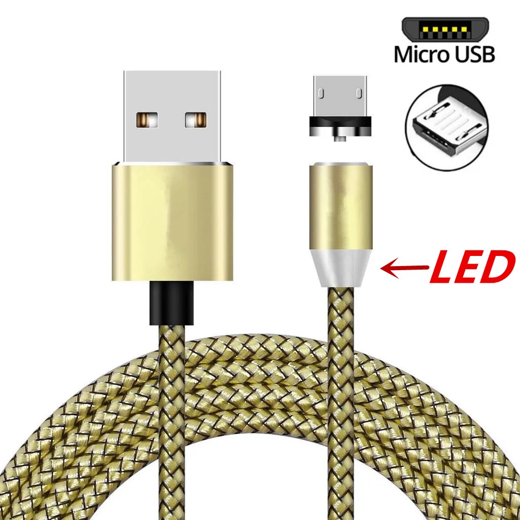 Для samsung Xiaomi Redmi 7 huawei honor Meizu LG alcatel Oukitel C8 Android зарядный Магнитный Micro USB кабель для зарядки мобильного телефона