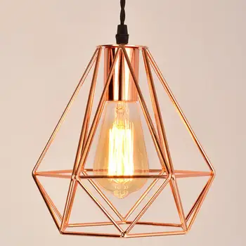 

Modern Industrial Vintage Pendant Light Cage Iron Art Ceiling Light Lampshade for Bar Coffee House Bedroom Living Room