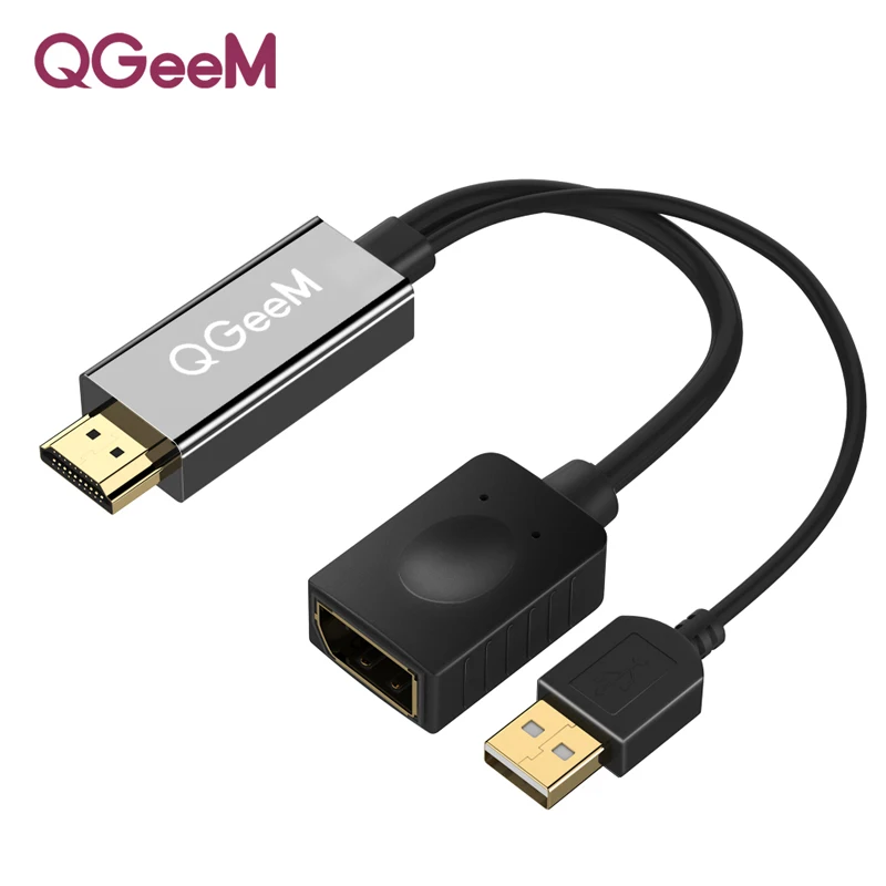 HDMI к DisplayPort адаптер 4K HDMI К DP кабель HDTV адаптер конвертер мужчин и женщин поддержка 1080P для HDTV проектор дисплеи