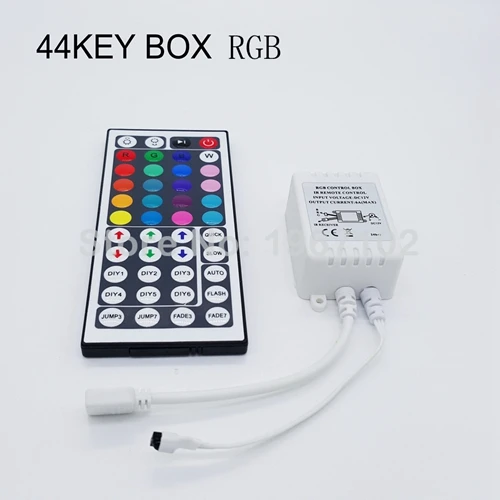 Одиночный rgb-светодиодный пульт управления DC 12V 24key Box 44key 11 клавиш 17key мини Регулятор освещенности с дистанционным управлением для SMD 3528 5050 2835 Светодиодные полосы света - Цвет: 44KEY MINI BOX