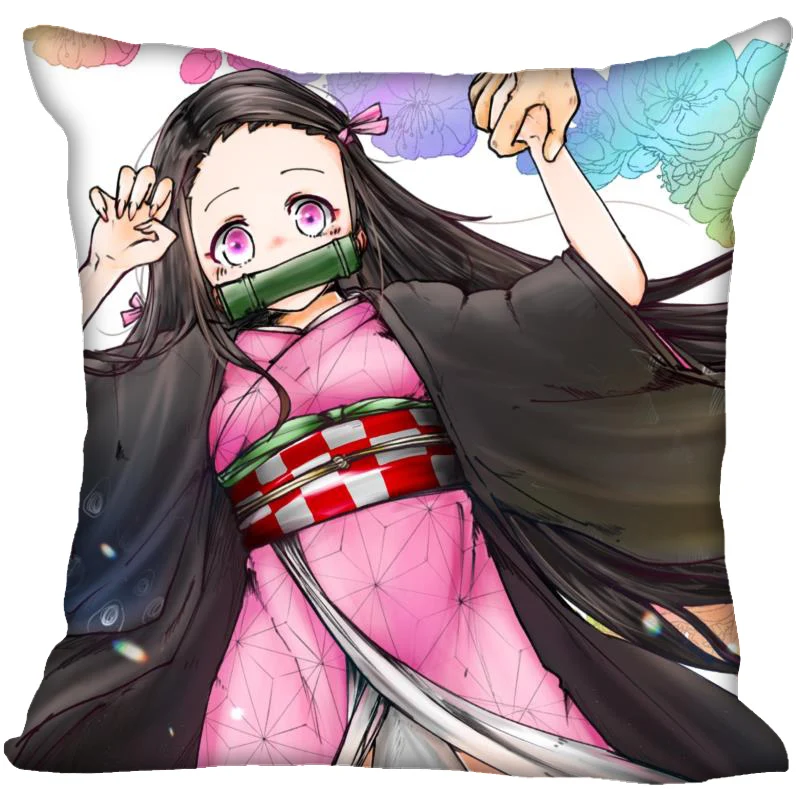 Аниме Kimetsu без Yaiba Подушка Чехол для дома декоративный чехол на подушки невидимые молнии Подушка Чехол s 35x35,40X40,45X45 см - Цвет: 20